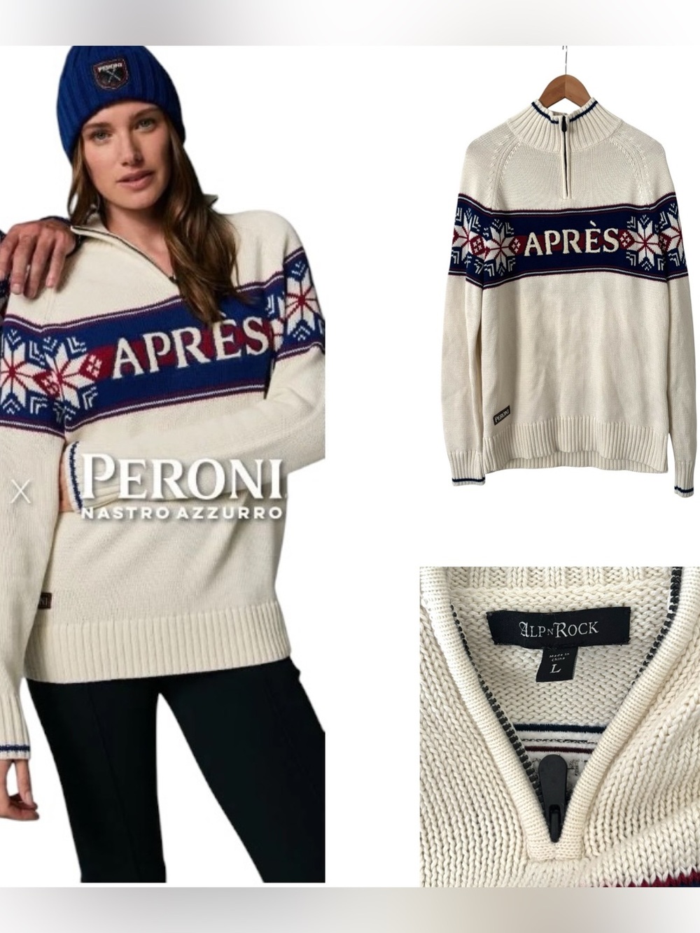 Alp N Rock x Peroni Limited Edition Apres Oversized Sweater